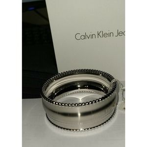 Calvin Klein Waves Silver 7.5 Inches Bracelet NWT #705